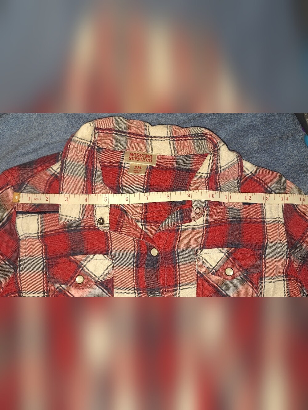 Mossimo Red Button-Up Flannel - Picture 5 of 5